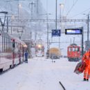 Stazione FR di Poschiavo, inverno