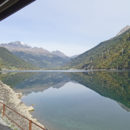 Lago di Poschiavo visto dal finestrino